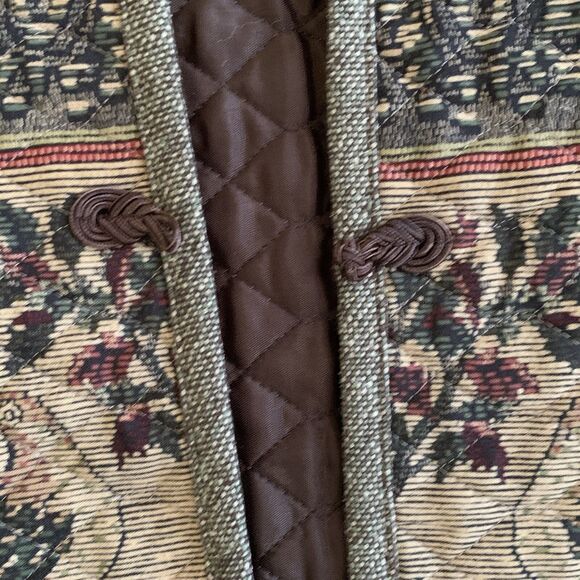 Women's Pheasants Jacket SZ 14 Quilted Wool Blend Vtg Sharon Young Quail Blazer - Picture 6 of 14